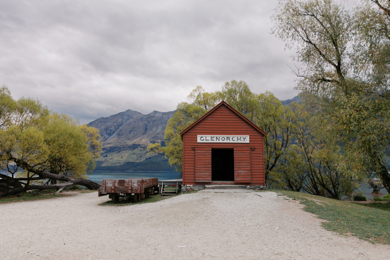 The famous Glenorchy boat shed