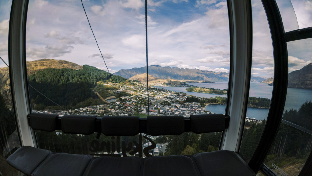 The skyline in Queenstown