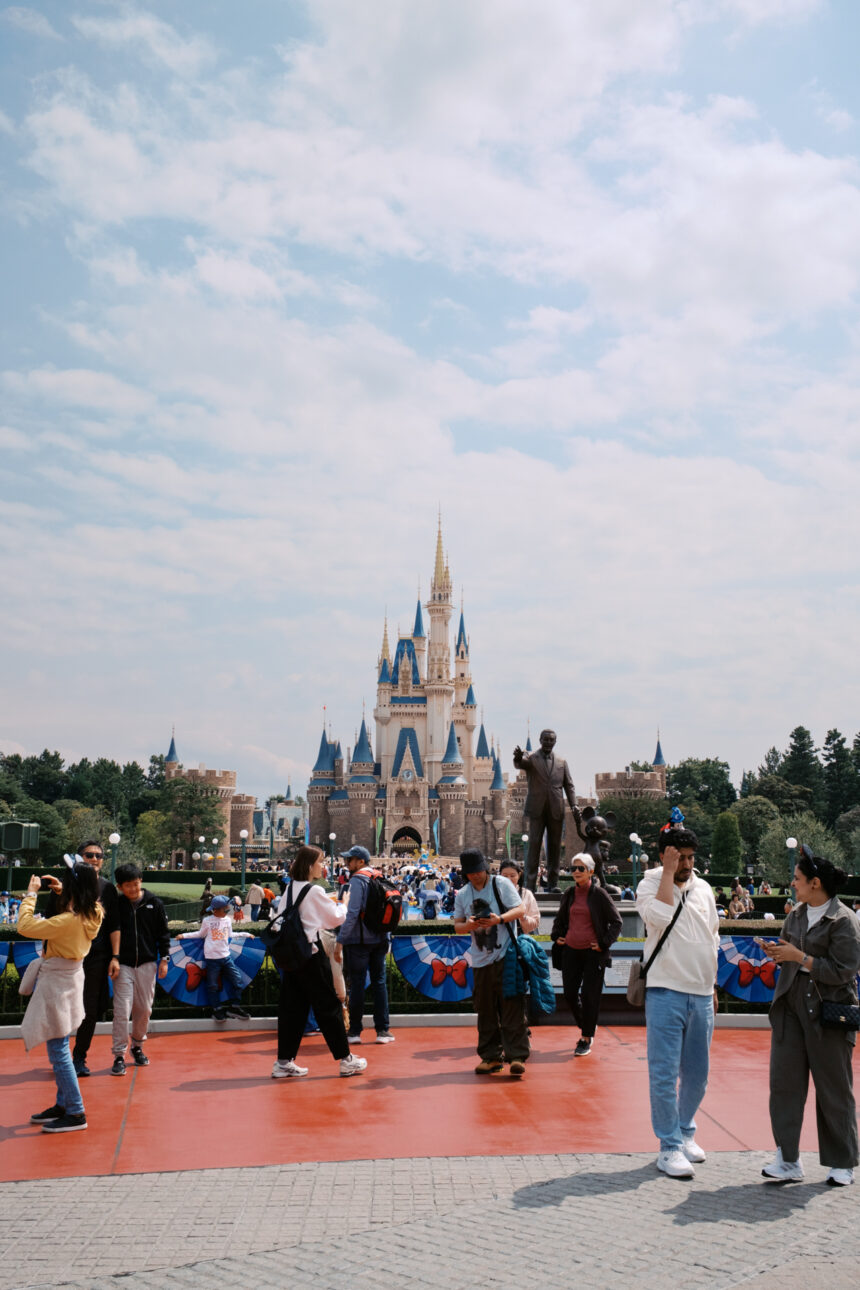 The Disney castle at Tokyo Disney